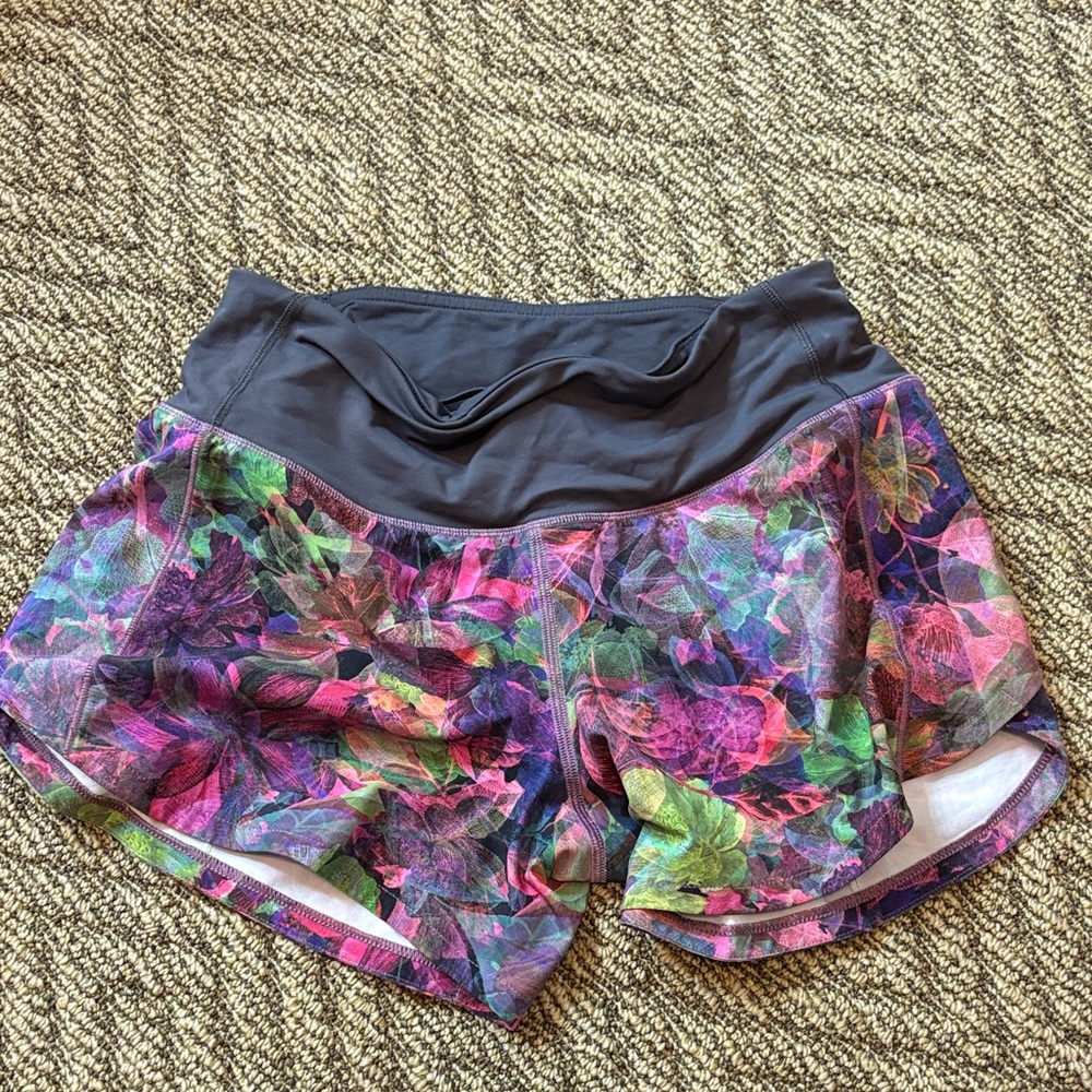 Lululemon 4 inch speed up shorts